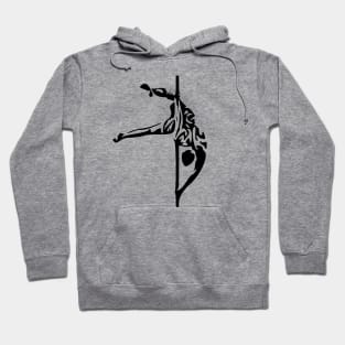 Aerialist Pole Dancer Male Hoodie